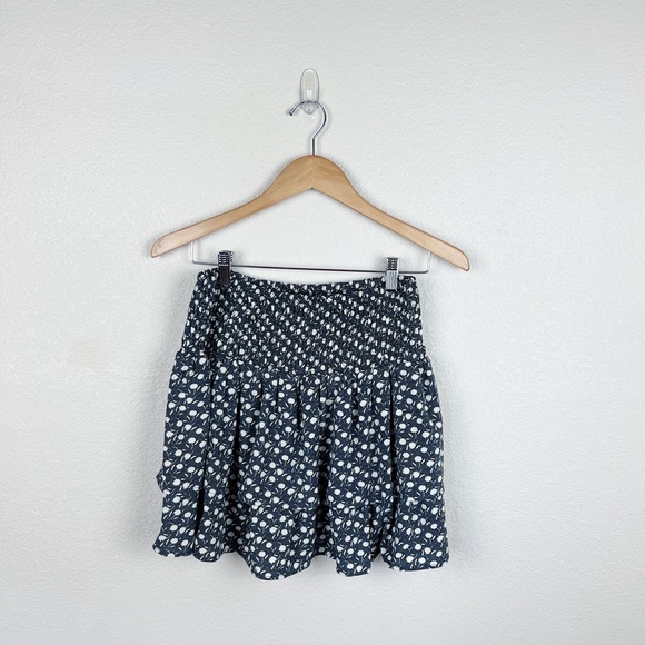 SUGAR + LIPS Moonage Floral Smocked Ruffle Mini Skirt - Picture 4 of 7